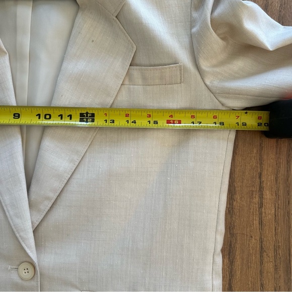 Vintage Pendleton Country Sophisticates Classic Cream Women's Blazer Size 6 - Picture 9 of 12